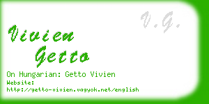 vivien getto business card